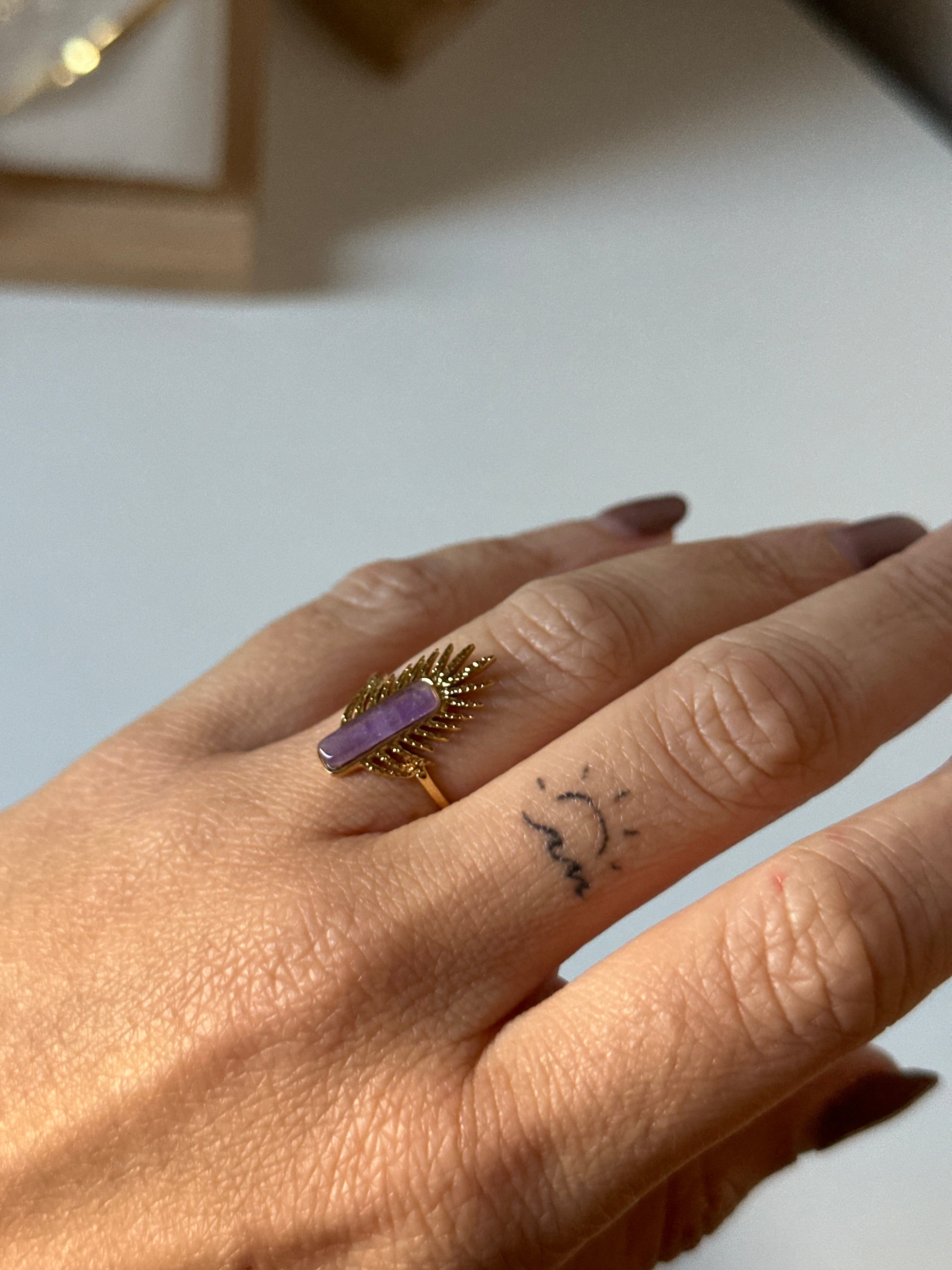 Anillo Espiga Malva