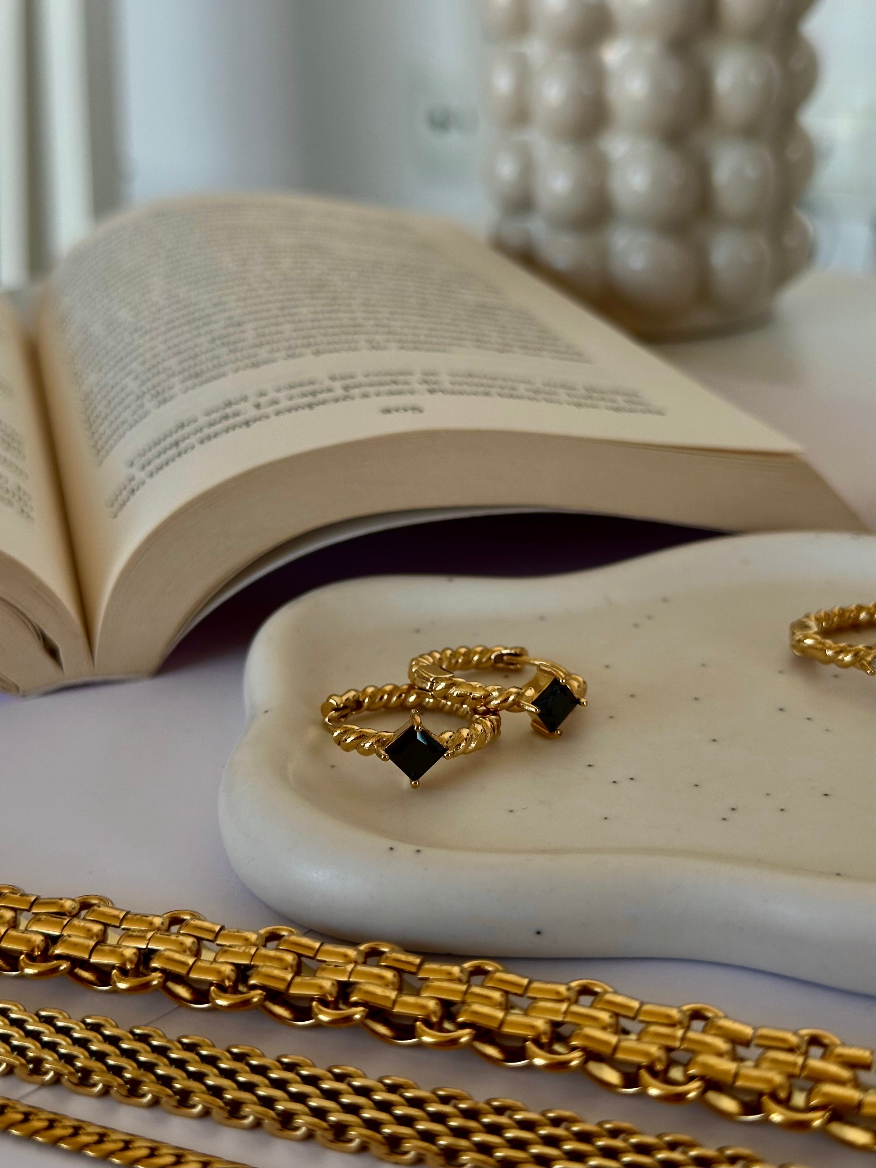 Aros Circonitas negro