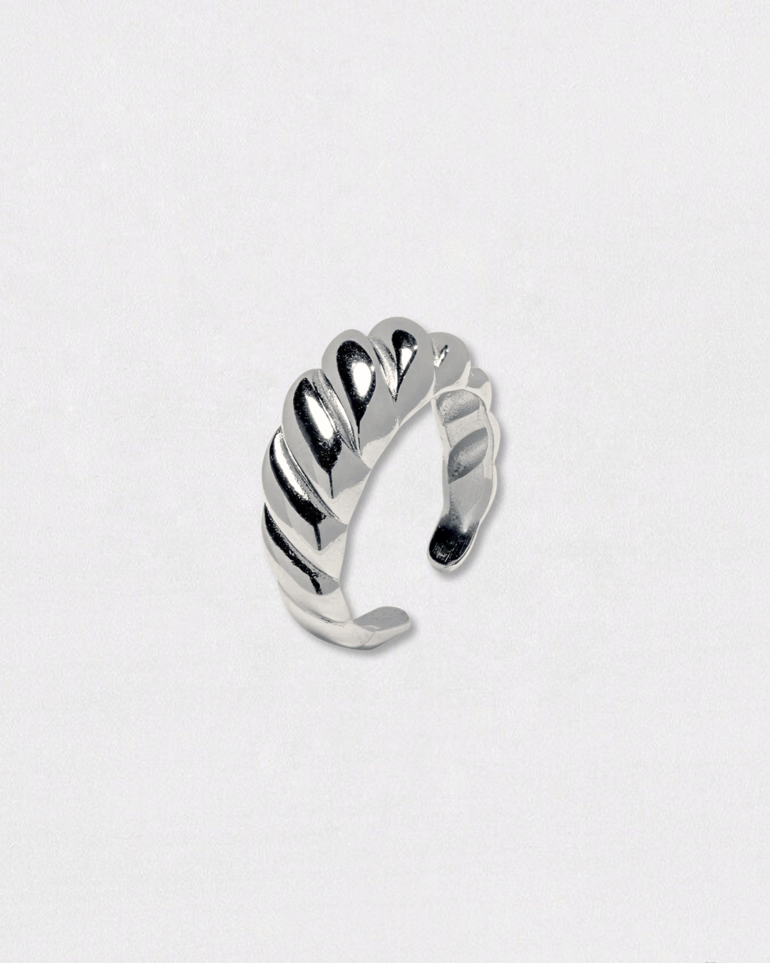 Anillo de acero inoxidable y plata ajustable
