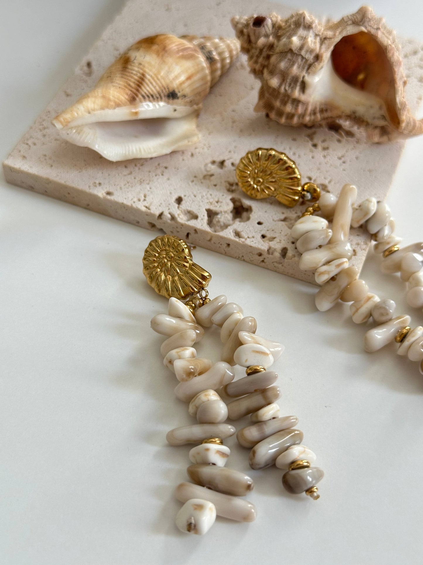 Pendientes Corallo Vivo Blanco