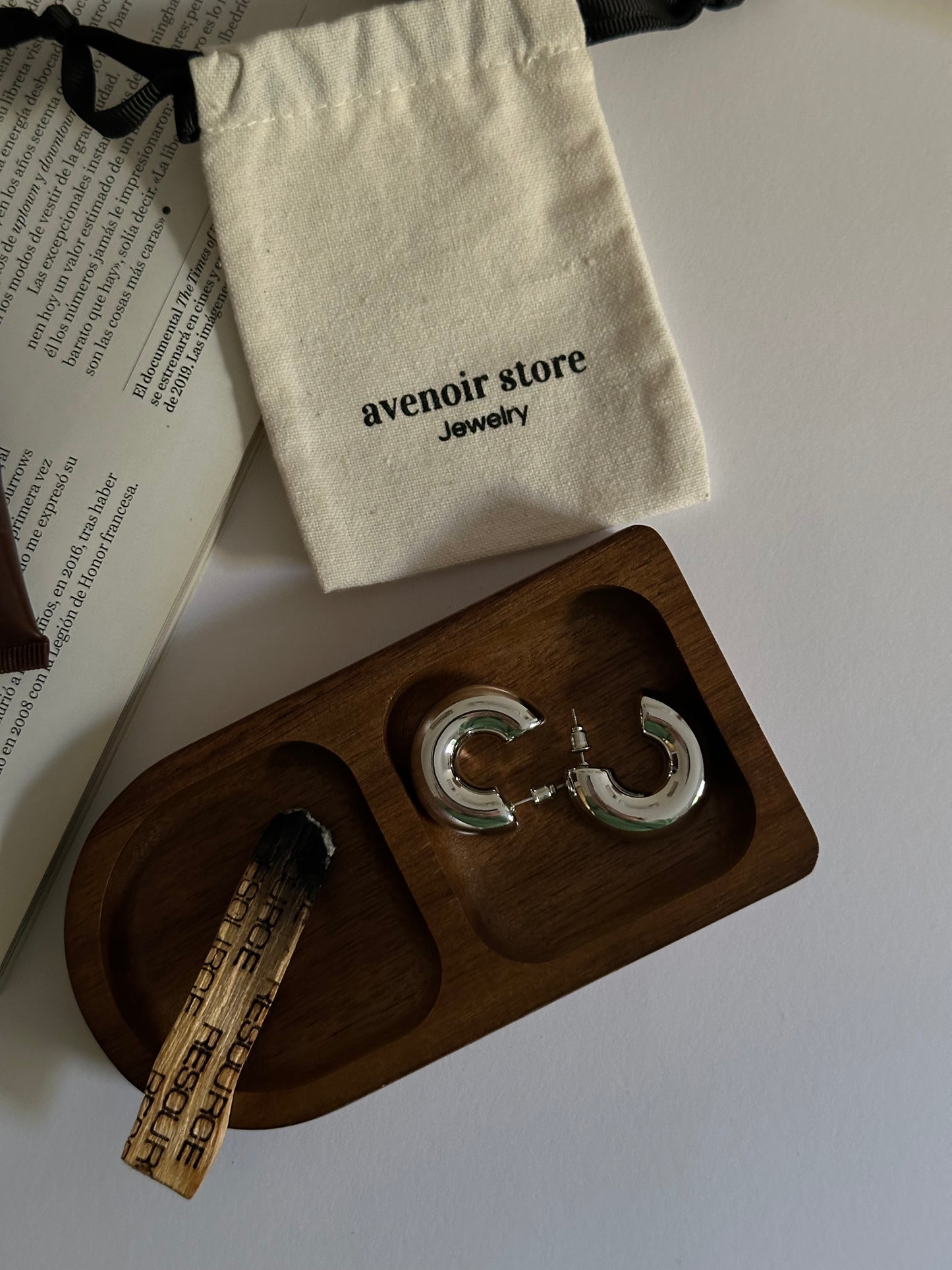 Aros Cairo liso Plata