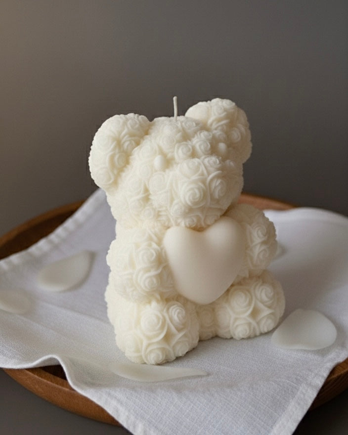 Vela de Soja Oso Corazón