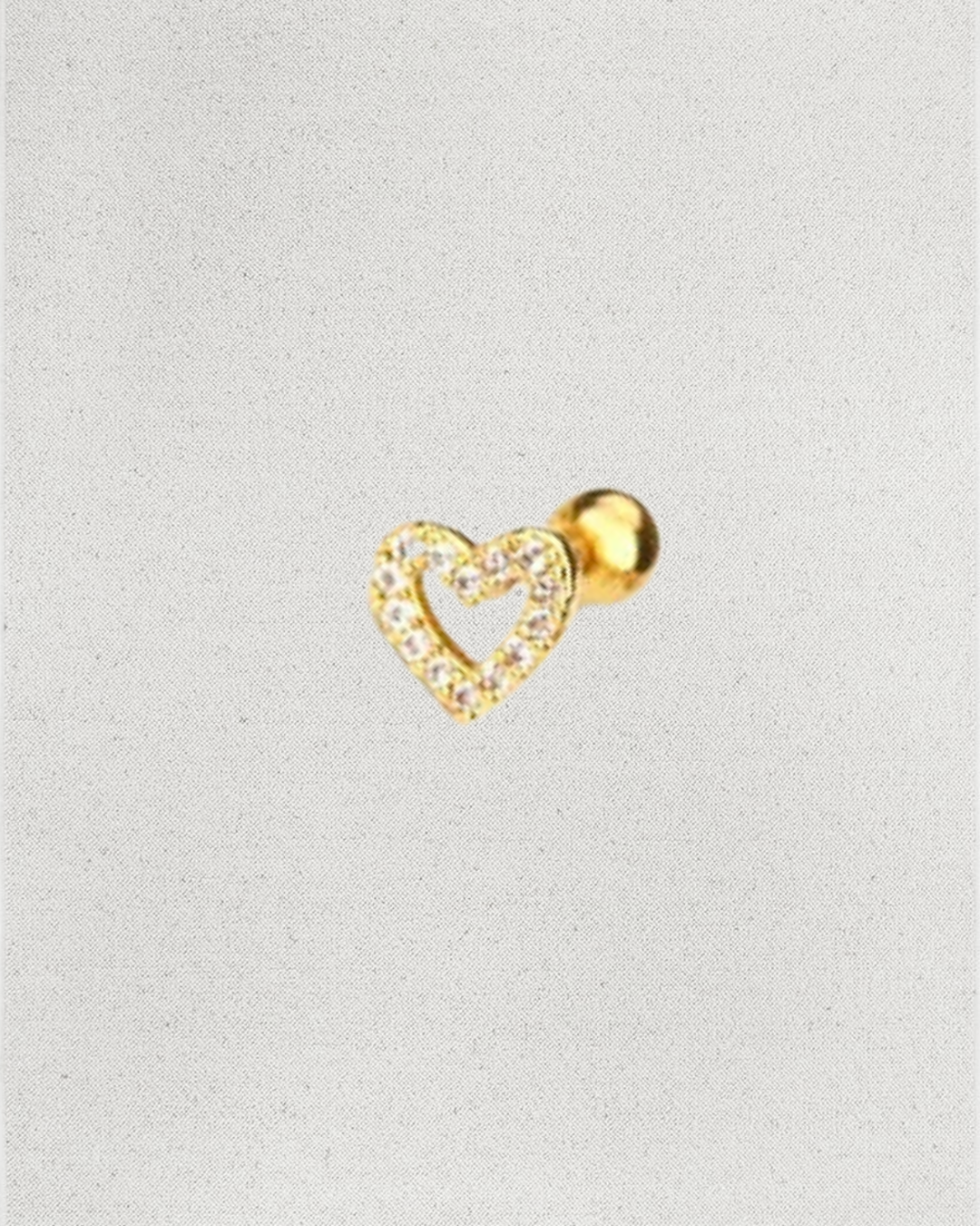 Piercing Corazón Tuerca