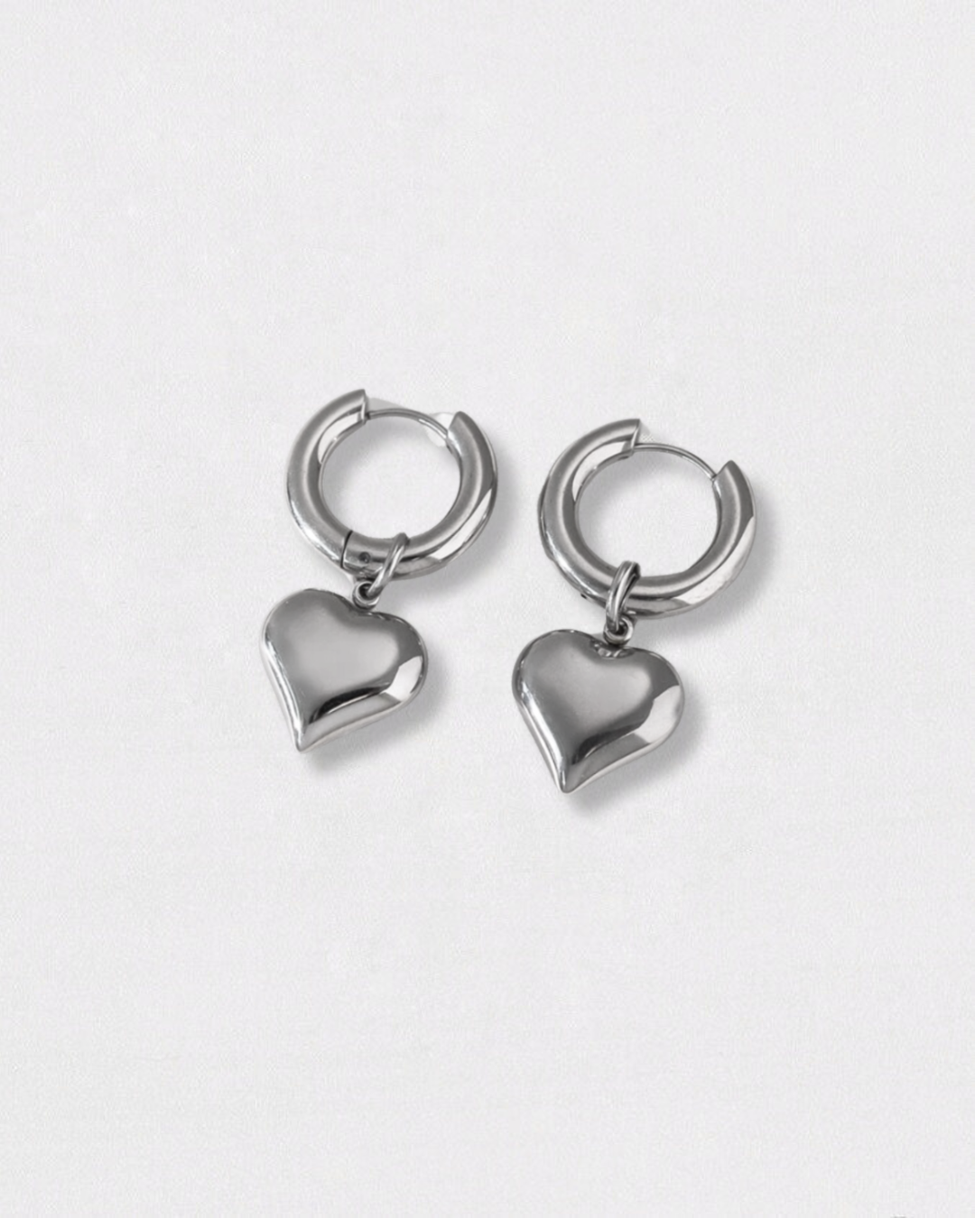 Pendientes Aro Cuore Plata