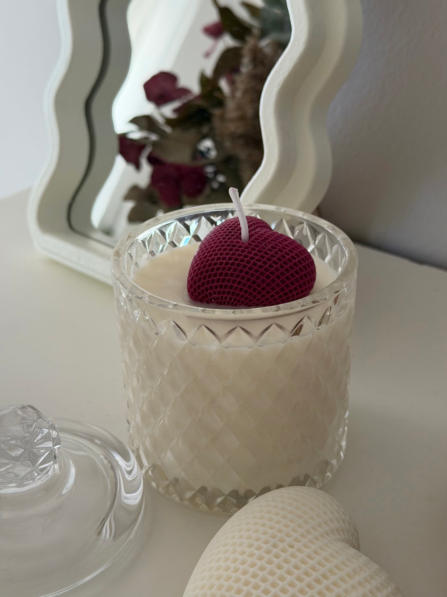 Vela de soja edición san valentin