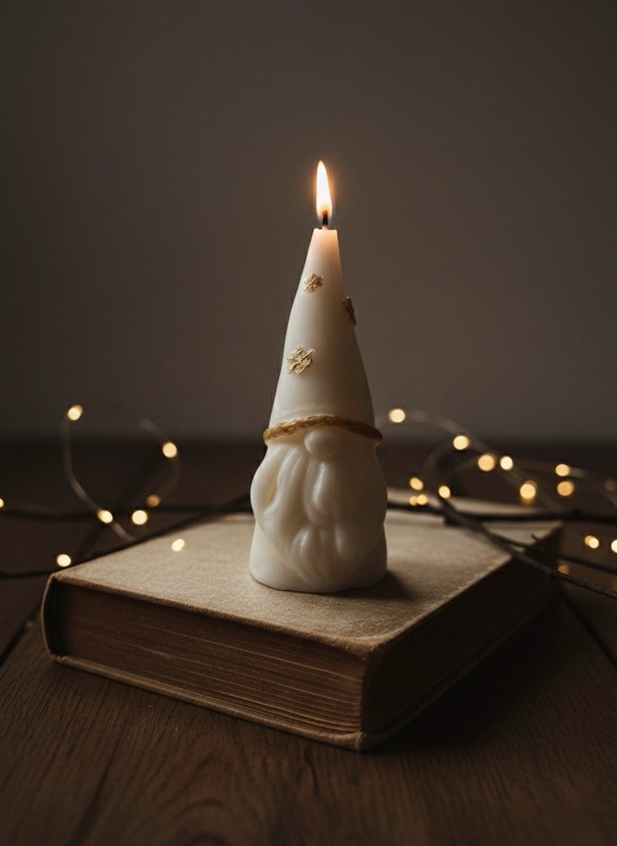 Vela de soja Gnomo navideño