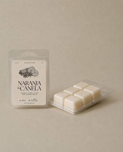 Wax Melts de Naranja y Canela