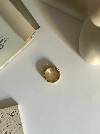 Anillo oro con circonitas