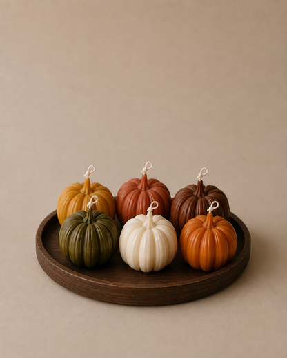Pack 6 velas calabazas