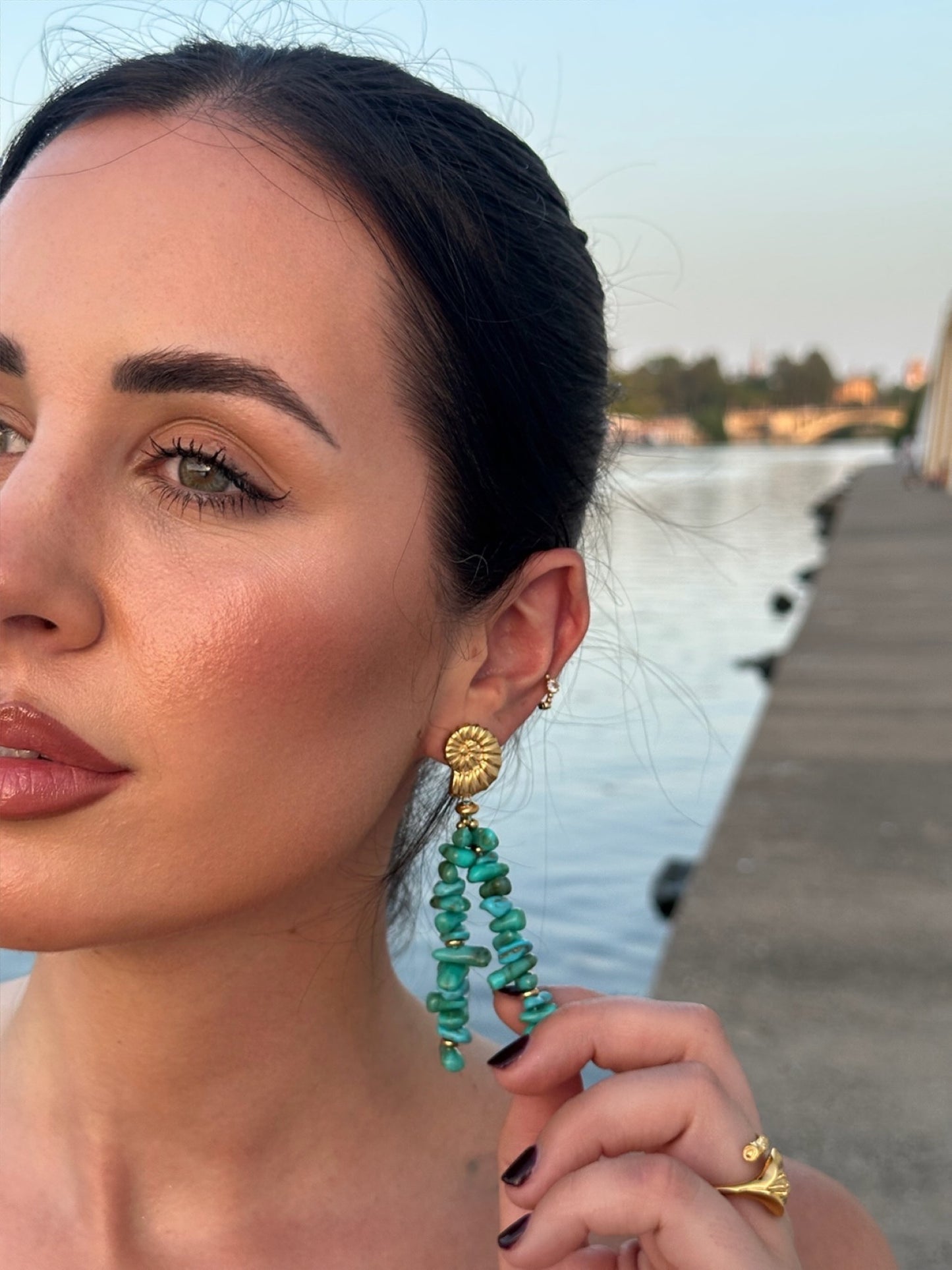 Pendientes Corallo Vivo Turquesa