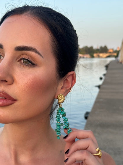 Pendientes Corallo Vivo Turquesa