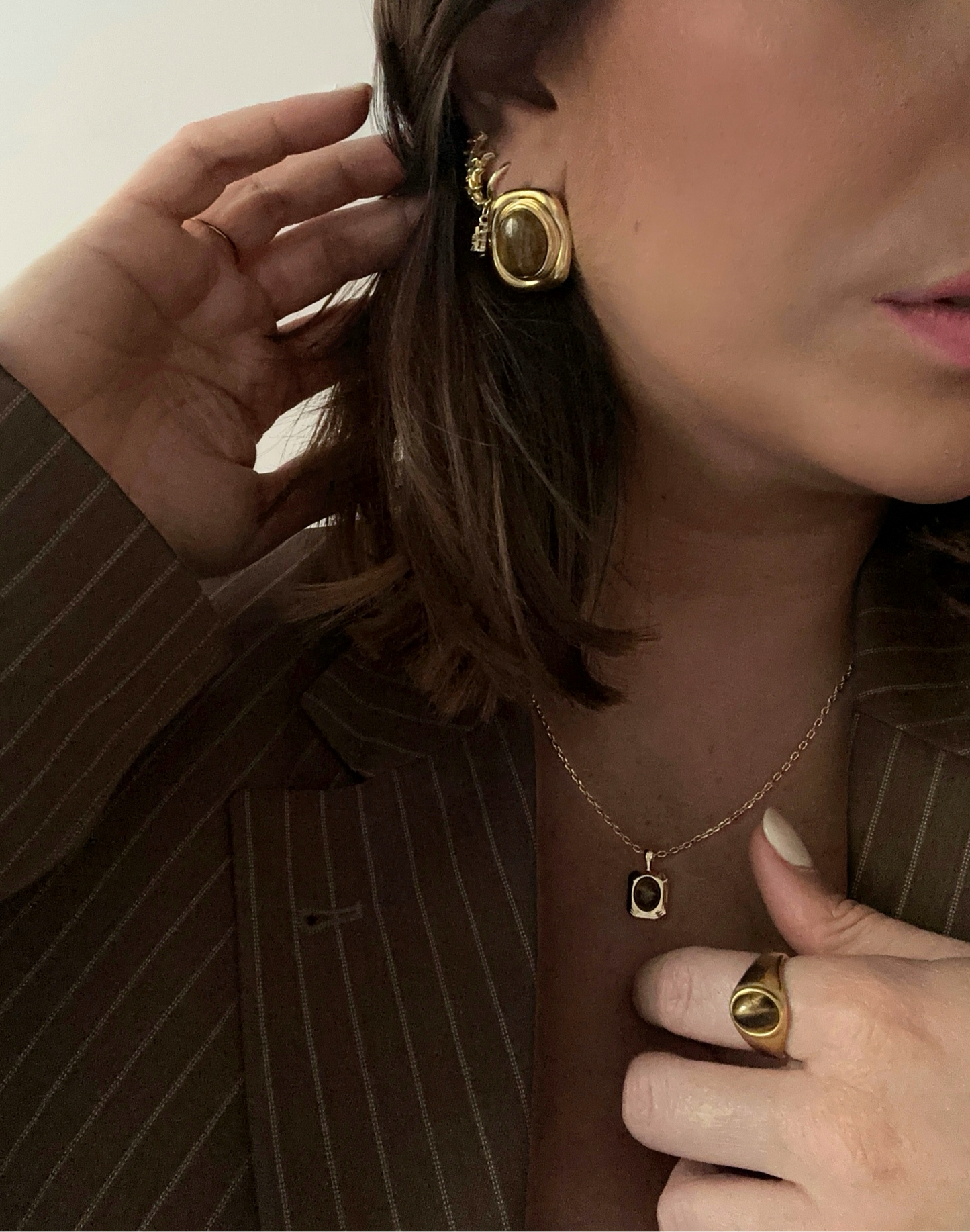 Pendientes Ojo de Tigre