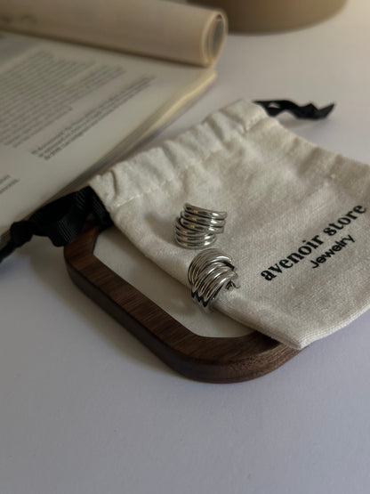 Pendientes Trenzado Plata