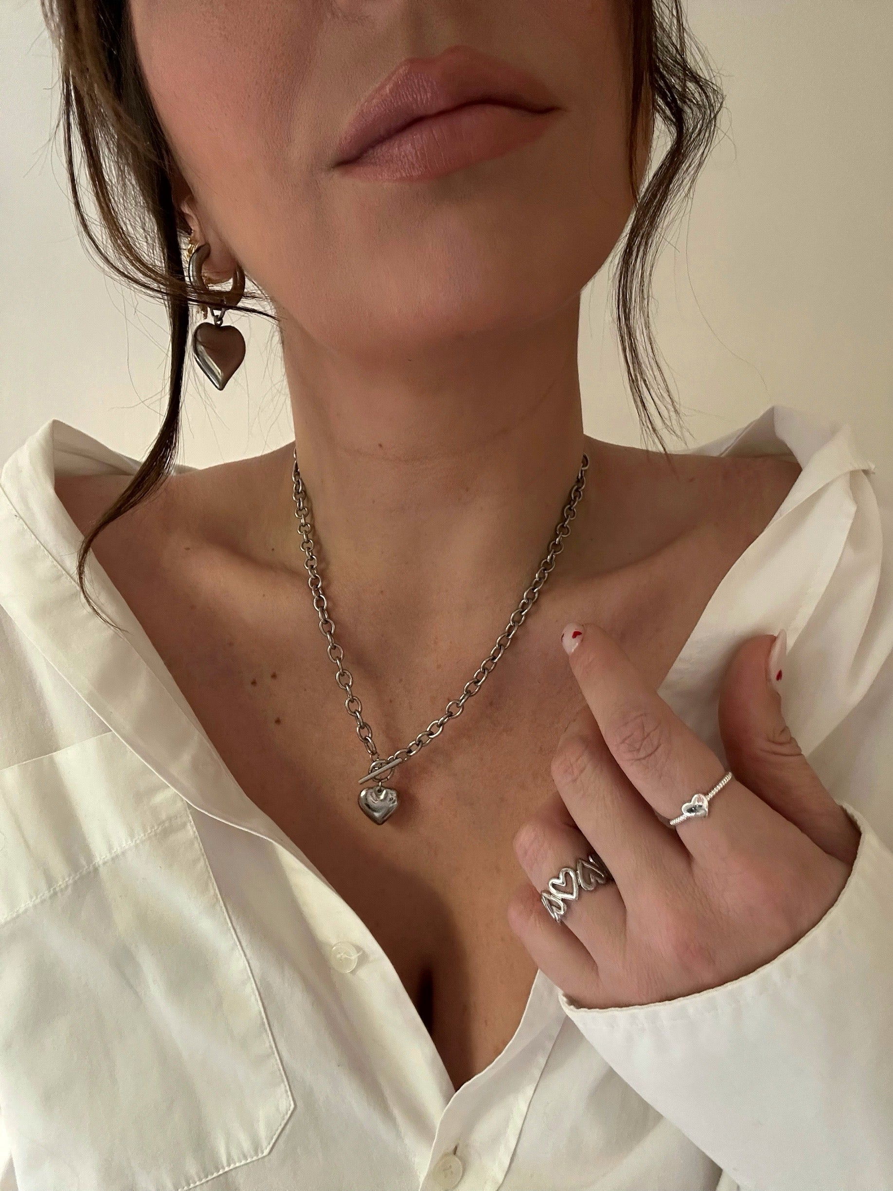 Collar Cuore Plata