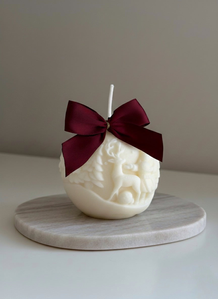 Vela de soja Bola Navideña