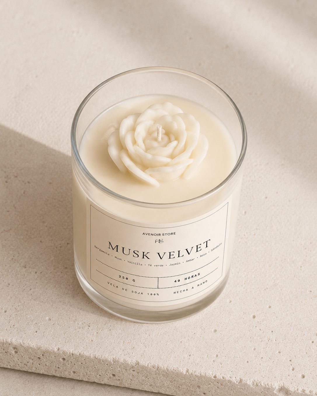 Vela Aromática Musk Velvet