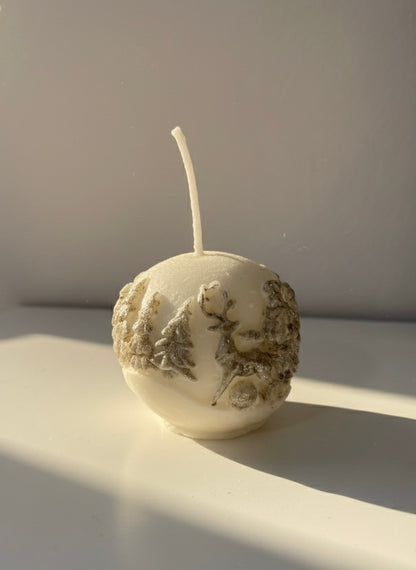 Vela de soja Bola Navideña