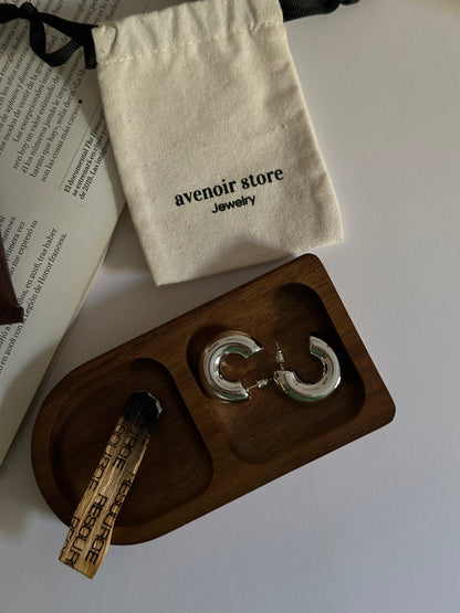 Aros Cairo liso Plata