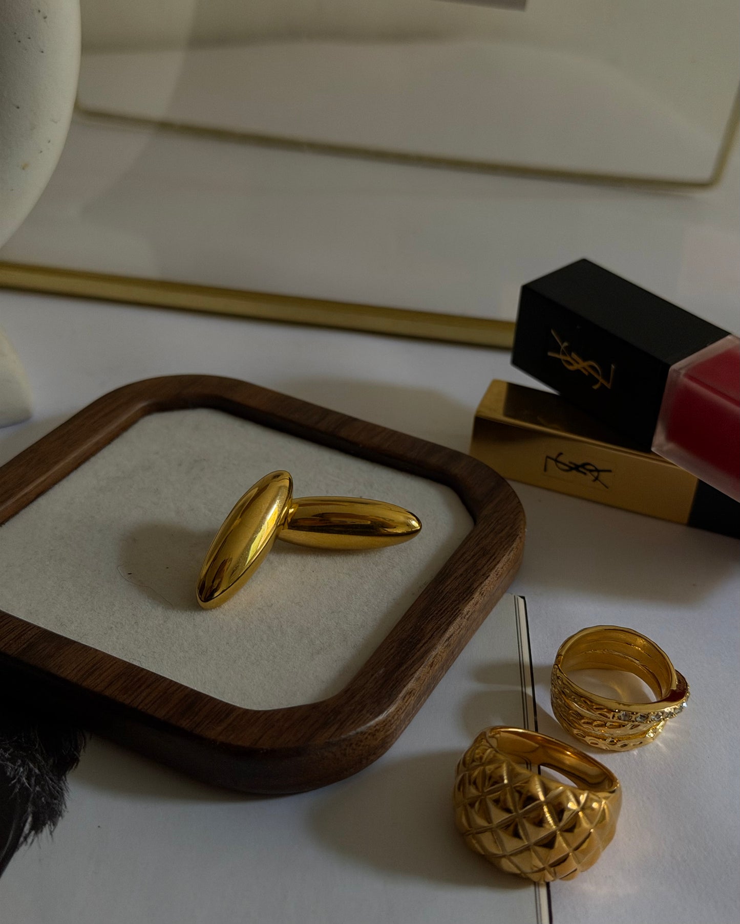 Pendientes Lira Oro