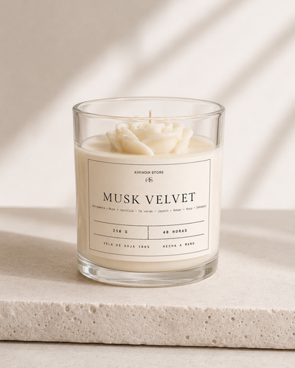 Vela Aromática Musk Velvet