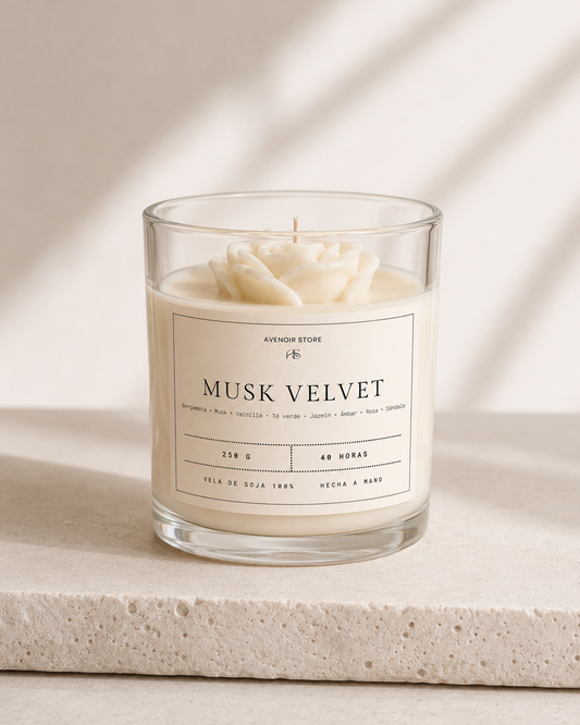 Vela Aromática Musk Velvet