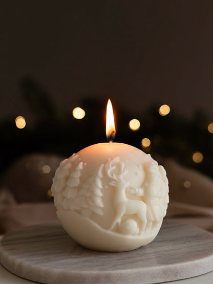 Vela de soja Bola Navideña