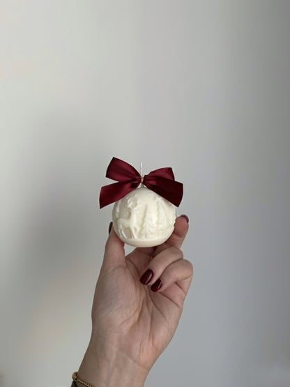 Vela de soja Bola Navideña