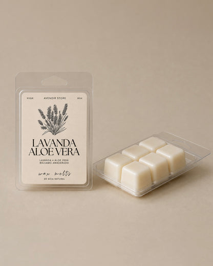 Wax Melts Lavanda y Aloe Vera