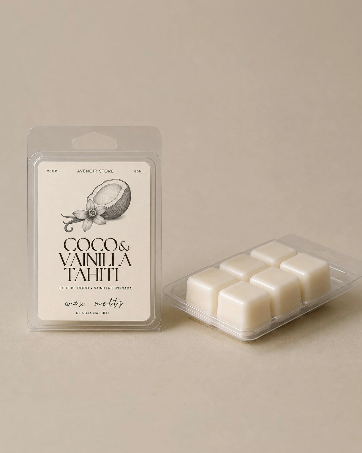 Wax Melts Coco Milk y Vainilla Tahití