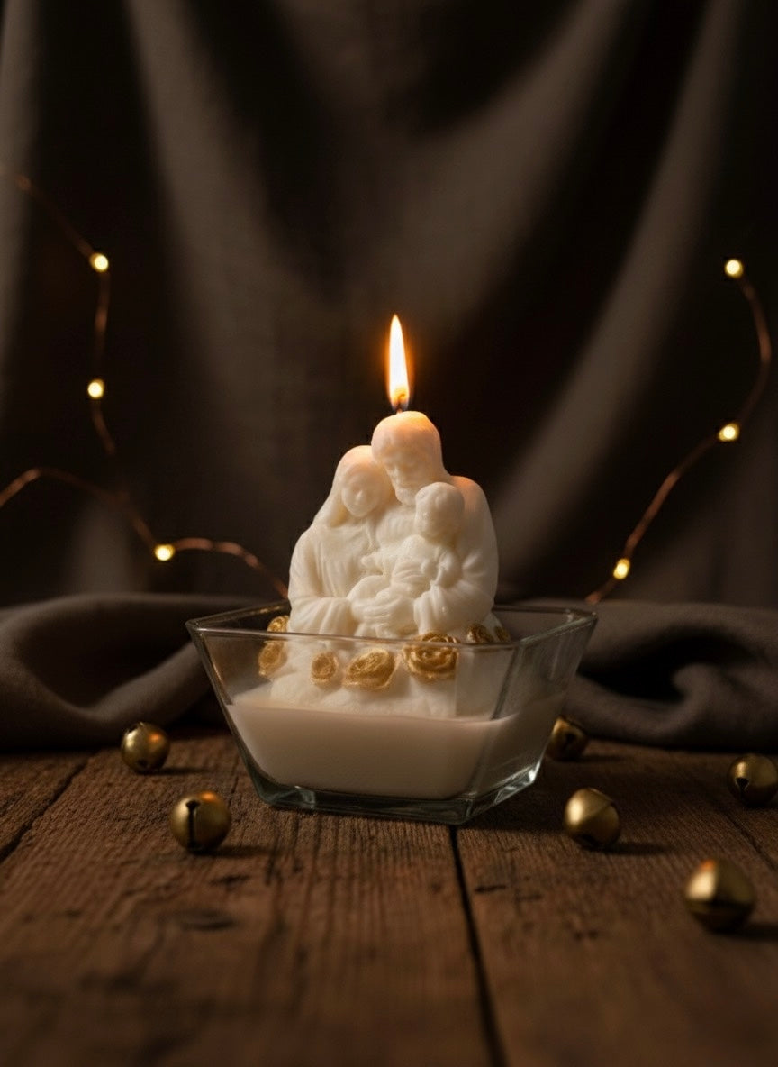 Vela de soja Nacimiento en cristal