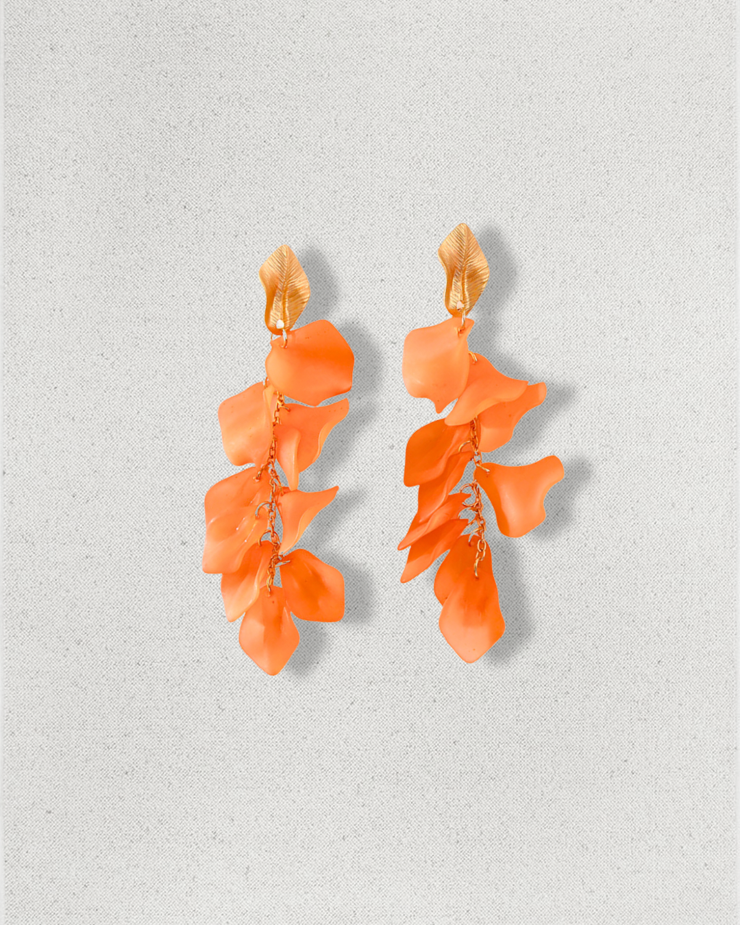Pendientes Bambú (Naranja)