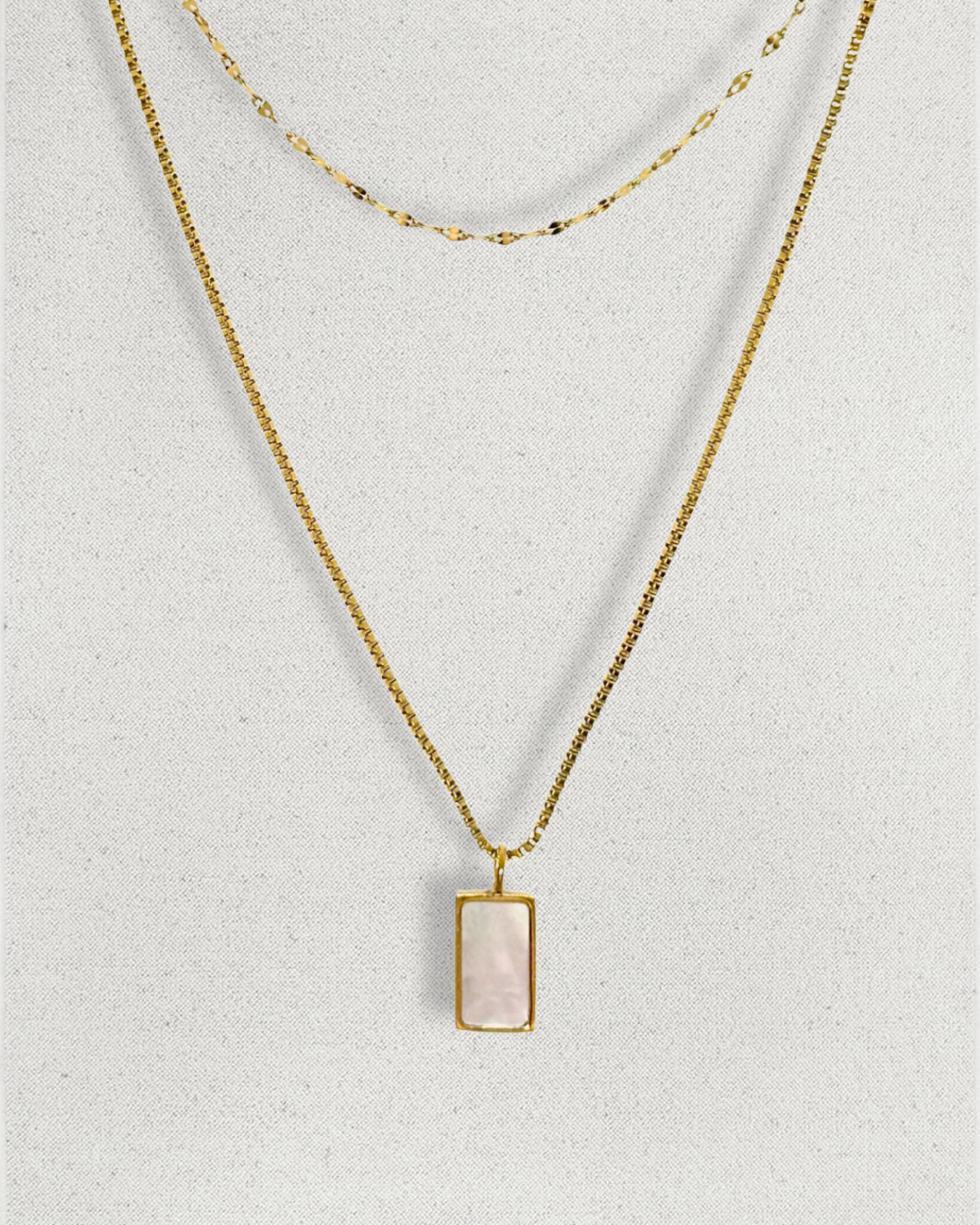 Collar Nácar doble