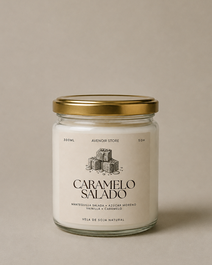Vela de Caramelo Salado