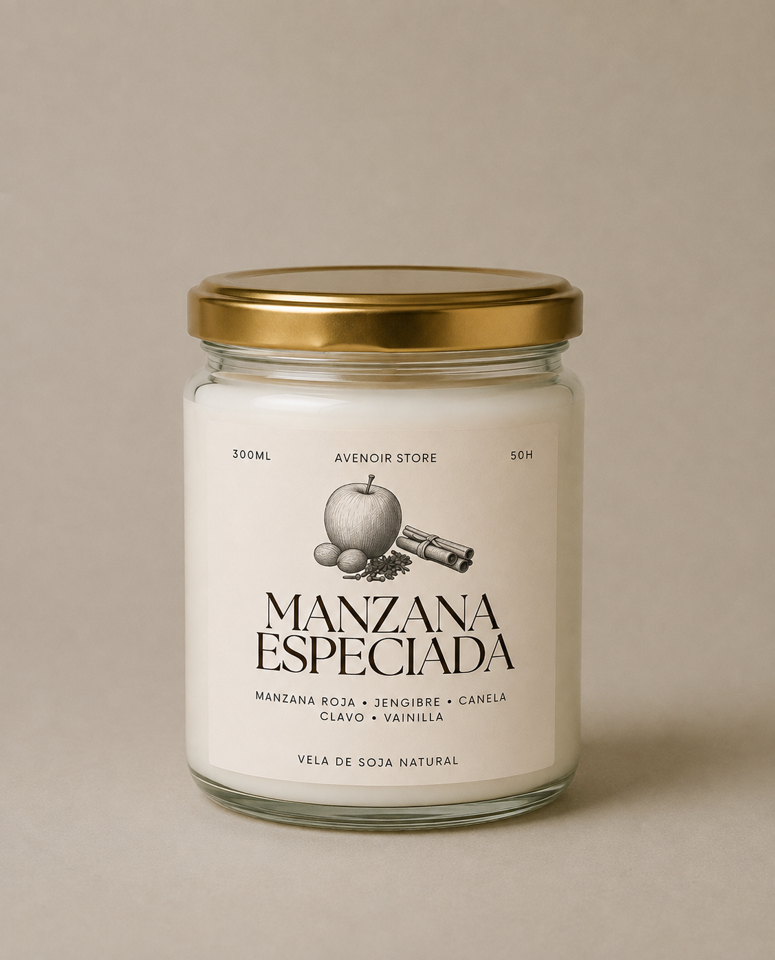 Vela de Manzana Especiada