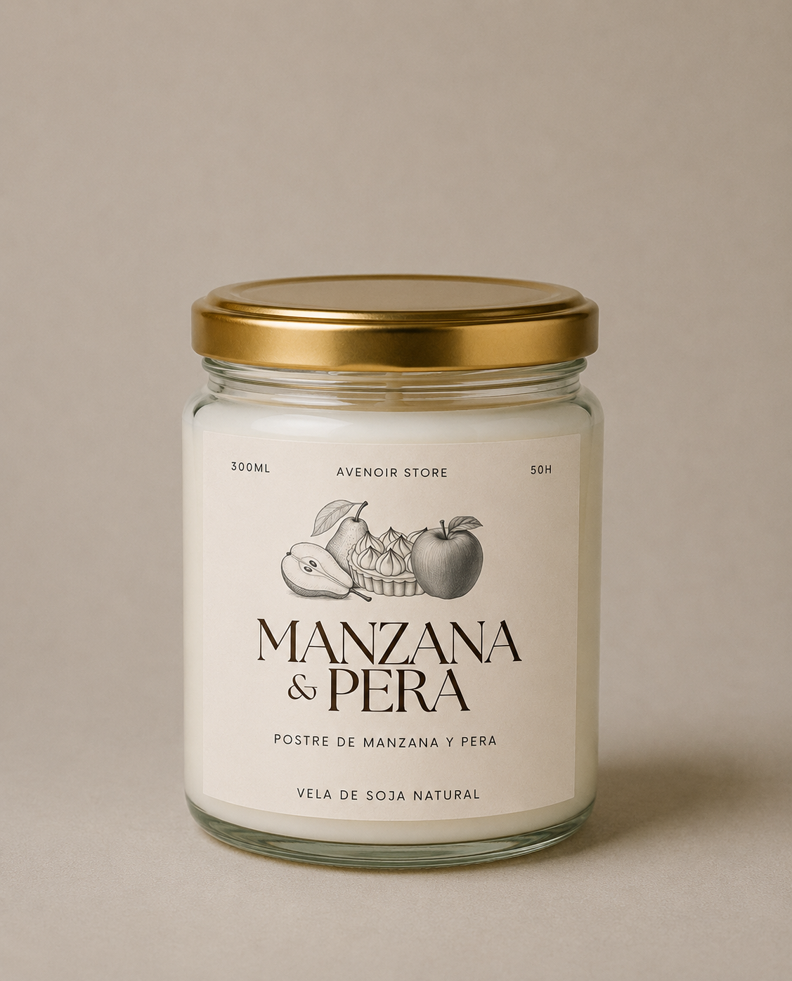 Vela de Manzana y Pera