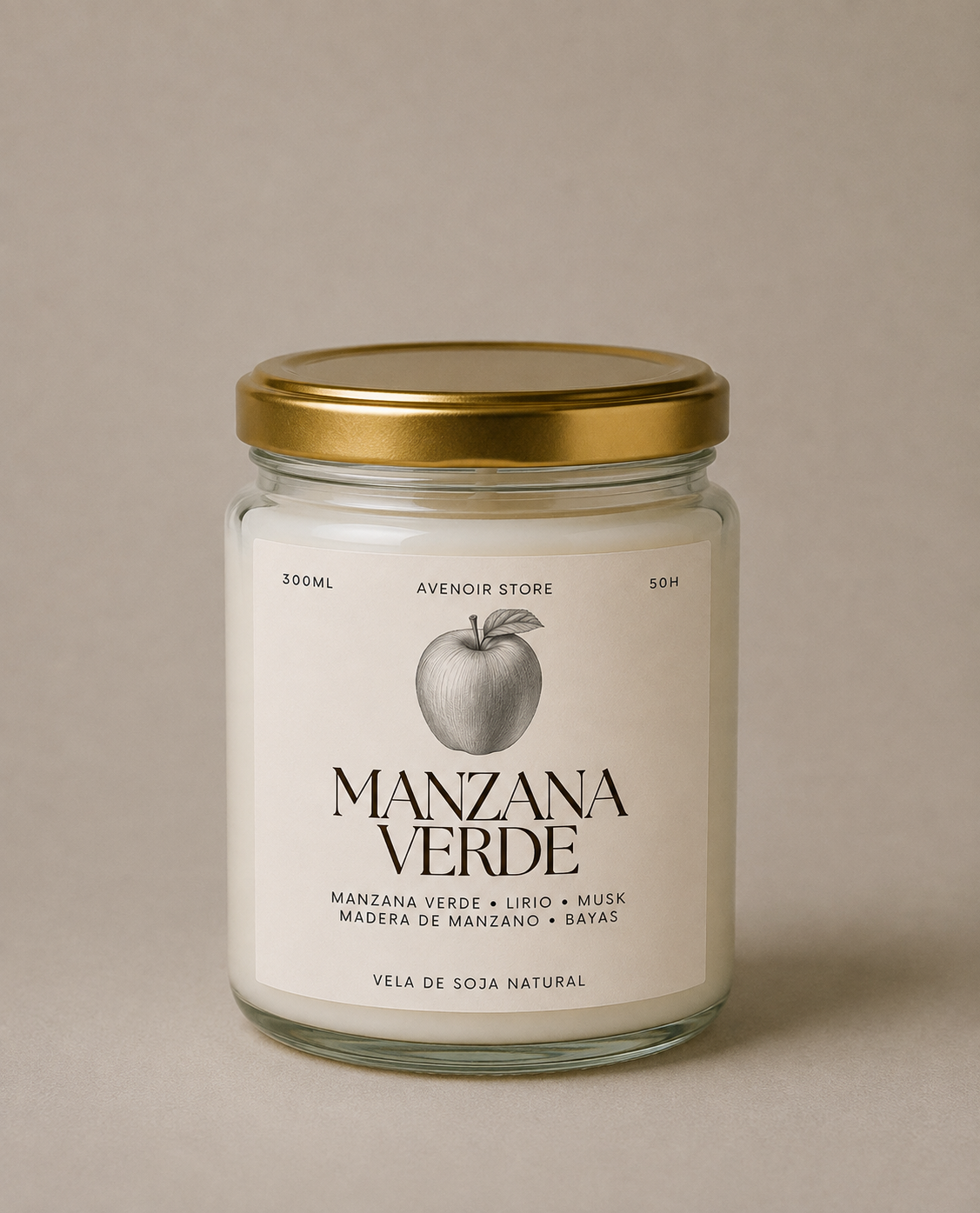 Vela de Manzana Verde