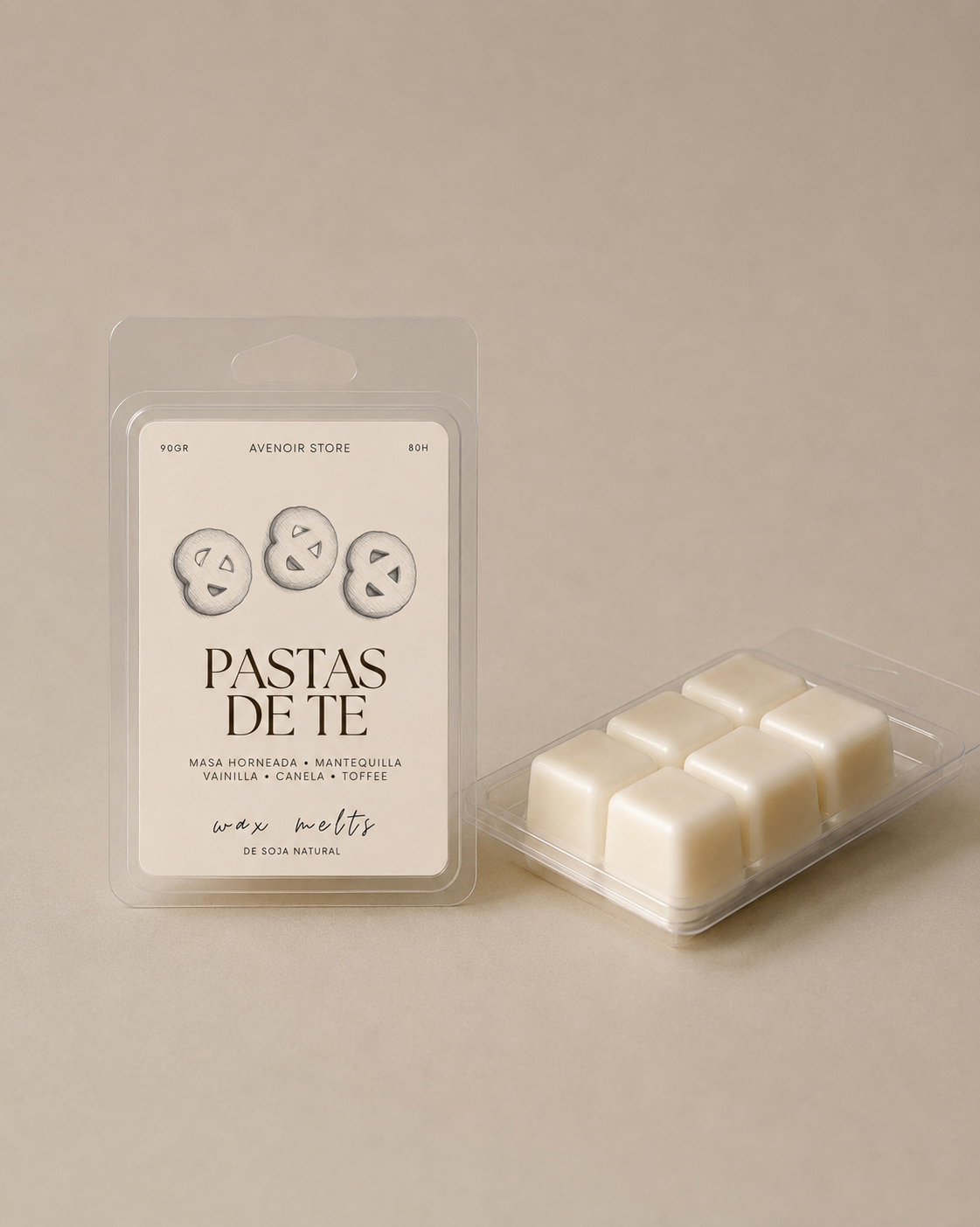 Wax Melts de Pastas de té