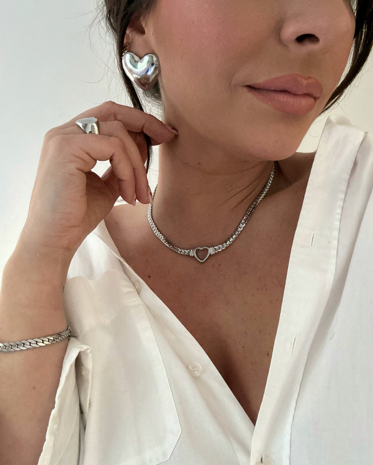 Pendientes Cuore Plata