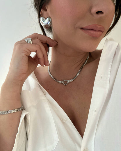 Pendientes Cuore Plata