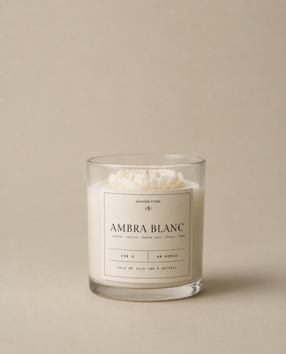 Vela Aromática Ambra Blanc