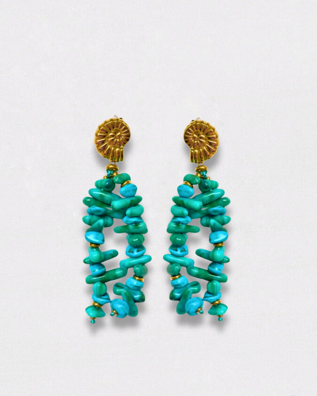 Pendientes Corallo Vivo Turquesa