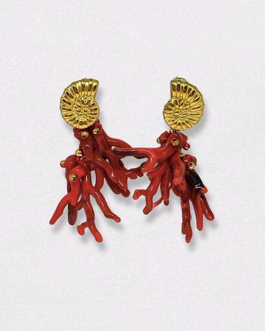 Pendientes Coral