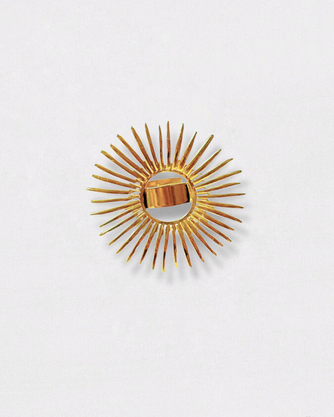 Anillo Rayos Dorados