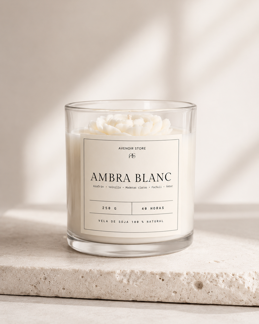 Vela Aromática Ambra Blanc