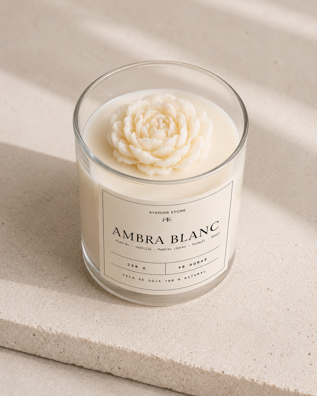 Vela Aromática Ambra Blanc