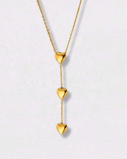 Collar Trío de corazones