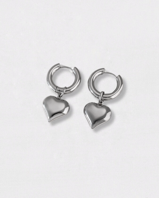 Pendientes Aro Cuore Plata