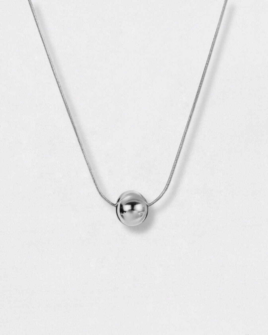 Collar Esfera Plata