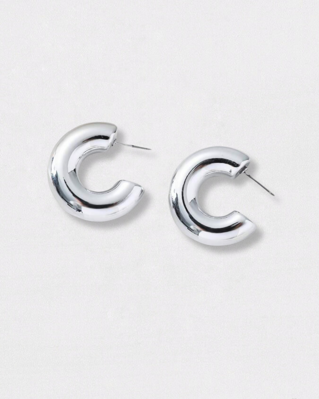 Aros Cairo liso Plata