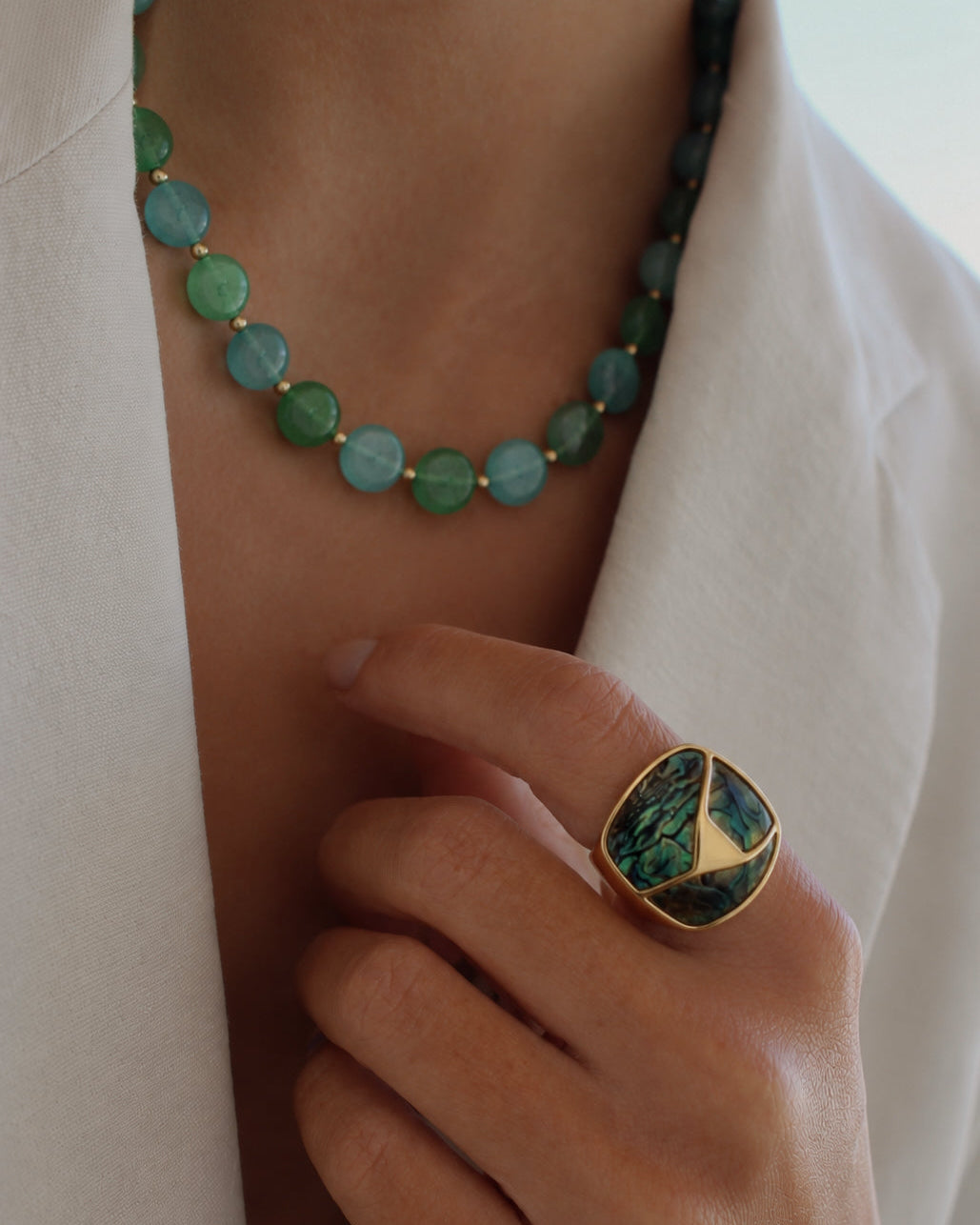 Collar Verde Agua